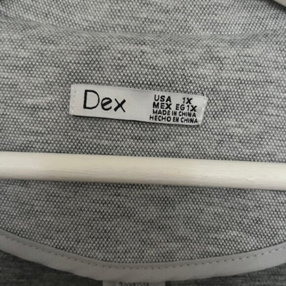DEX Long Shacket/light jacket sz 1X - Picture 3 of 3